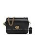 Cassie 17 Brand Logo Detachable Shoulder Strap Refined Pebble Leather Shoulder Crossbody Tote Bag Small Women Handbags Black CW565-B4BK