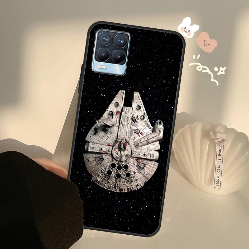 Space Ship Art Case For Realme GT7 Pro GT6 C65 C67 C61 C53 C55 C51 C25 C63 C71 C75 11 12 13 14 15 Pro Plus