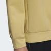 Adidas Large Logo Print Crew Neck Sweatshirt Men Tops Yellow HY5840