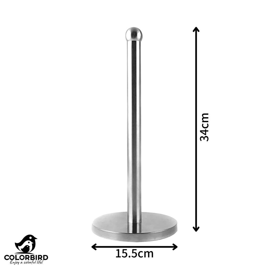 COLORBIRD Stainless Steel Kitchen Paper Holder, Paper Towel Holder, Kitchen Paper Stand, Towel, Kitchen, Toilet Paper Holder (Dahlia)