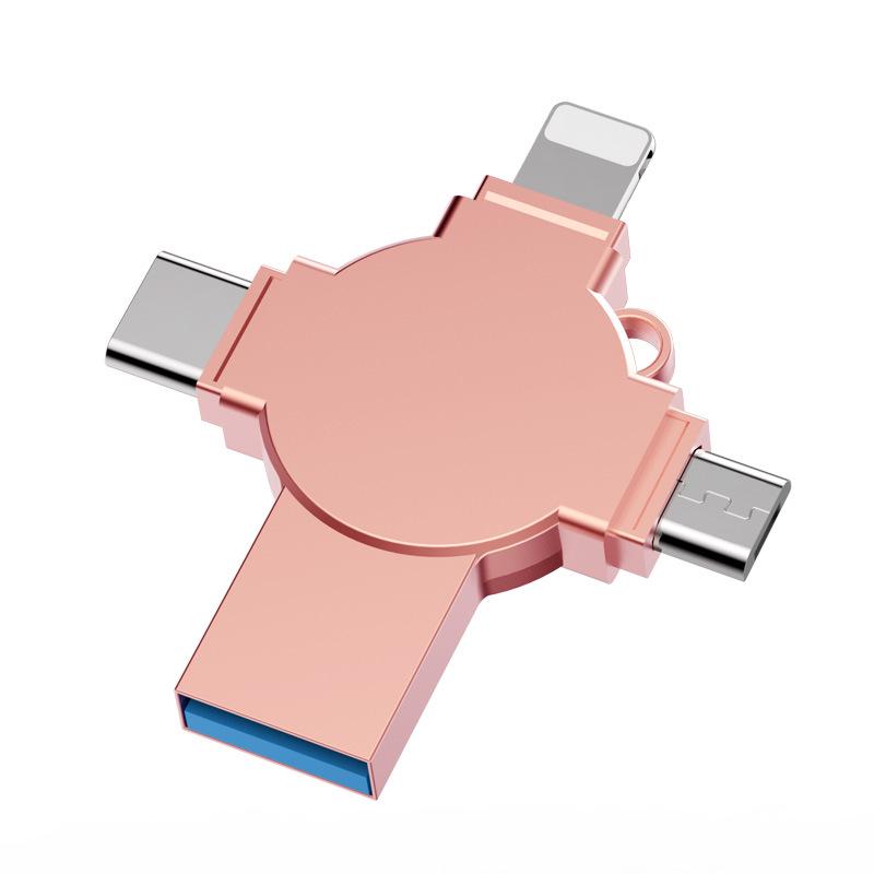 High-Speed 4-in-1 USB Flash Drive for Android & Type-C Phones: 32G/64G