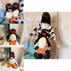 Plush Black Fish Hugging Backpack For Girls With Zipper Closure And Inner Card Pocket