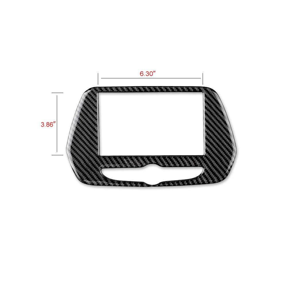 Real Soft Carbon Fiber Sticker For Chevrolet Camaro 2016 2017 2018 2019 2020 2021 2022 2023 Navigation Screen Panel Accessories