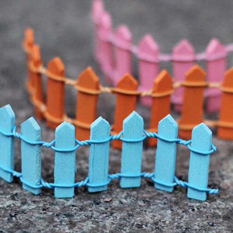 5 Stück Miniatur Kleiner Holzzaun DIY Feengarten Mikro Puppenhaus Tore Deko