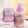Kids Insulated Stainless Steel Water Bottle With Straw Lid 500ml Cartoon Design School Children