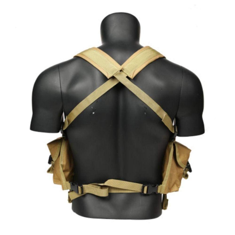 Large Capacity Climbing Chest Pocket 6-pockets Travel Storage Vest Bag Outdoor Vest Bag Hiking