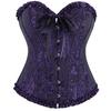 European Size 819 Black Court Corset: Abdomen Control Body Shaper