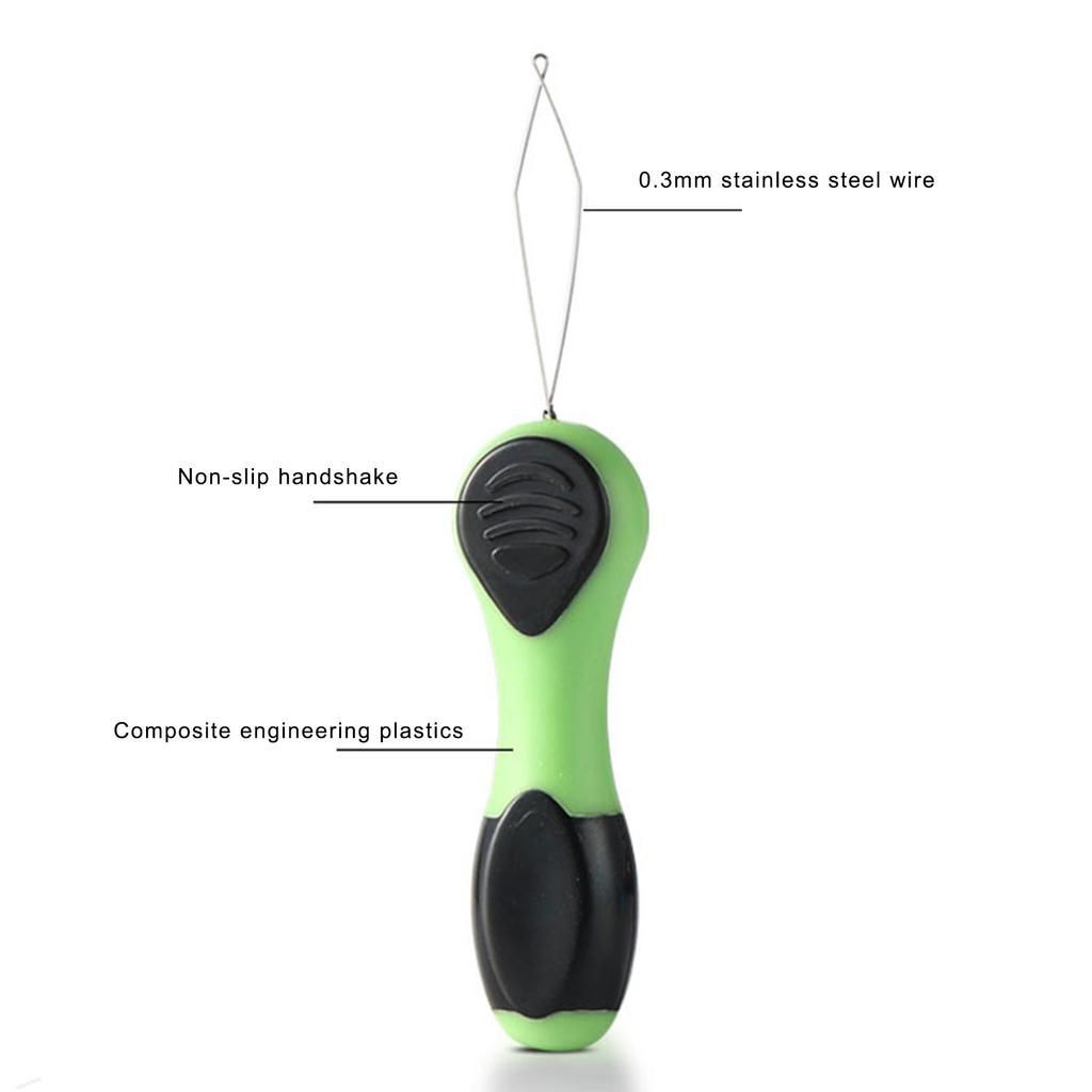 Fly Fishing Knot Tying Tool Bobbin Threader Fishing Hook Threader Needle Threader Wire Pulling Hook Lure Making Tool