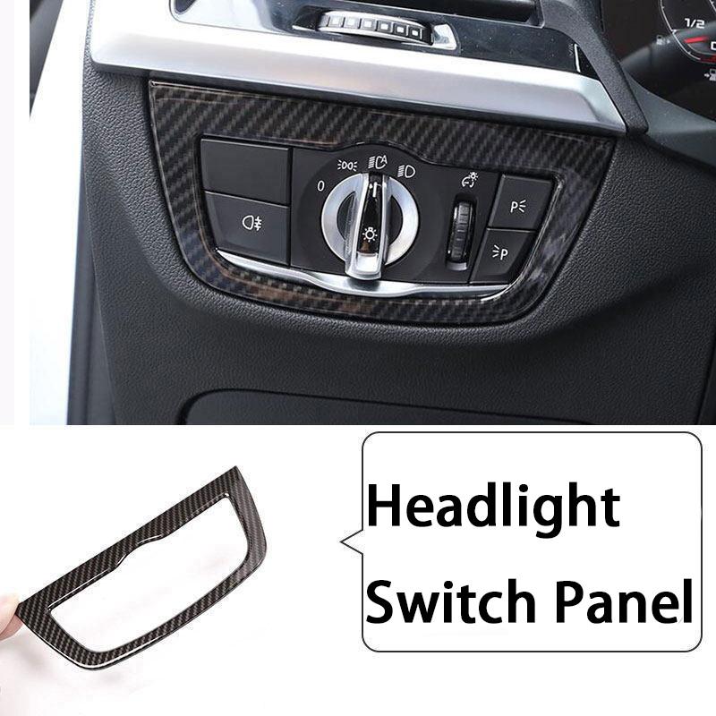 For BMW X3 X4 G01 G02 2018-2024 Carbon Fiber Center Console Panel Cover Gear Shift Frame Replacement Durable Trim Car Accessorie