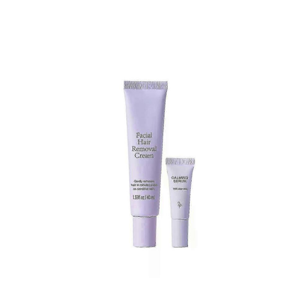 (3PCS)Facial Hair Removal Cream + Calming Serum, Hair Removal Epilator Cream for Sensitive Skin, Soothing Gentle Formula, Long-Lasting Results