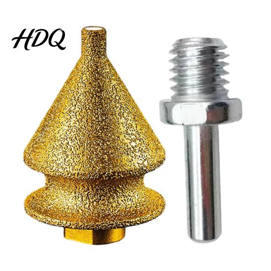 Stone Processing Drill Bit Diamond Chamfering for Grinder 4-in-1 Hole Saw Beveling