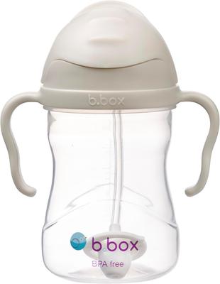 B.box Straw Mug - Leak-proof, Easy To Drink from Any Angle, Perfect for Baby Showers [Authentic B.box Product] [Sippy Cup] Latte