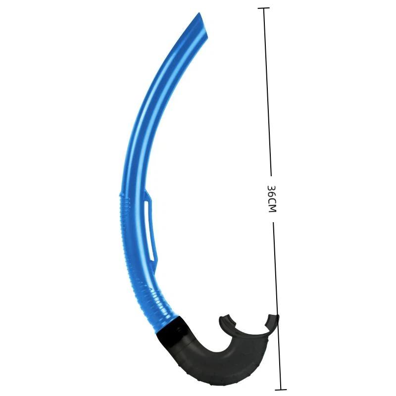Pvc Snorkel Diving Breathing Tube Flexible Adjustable Floating Snorkel Full Wet Adult Breathing Tube Freediving Training Tools