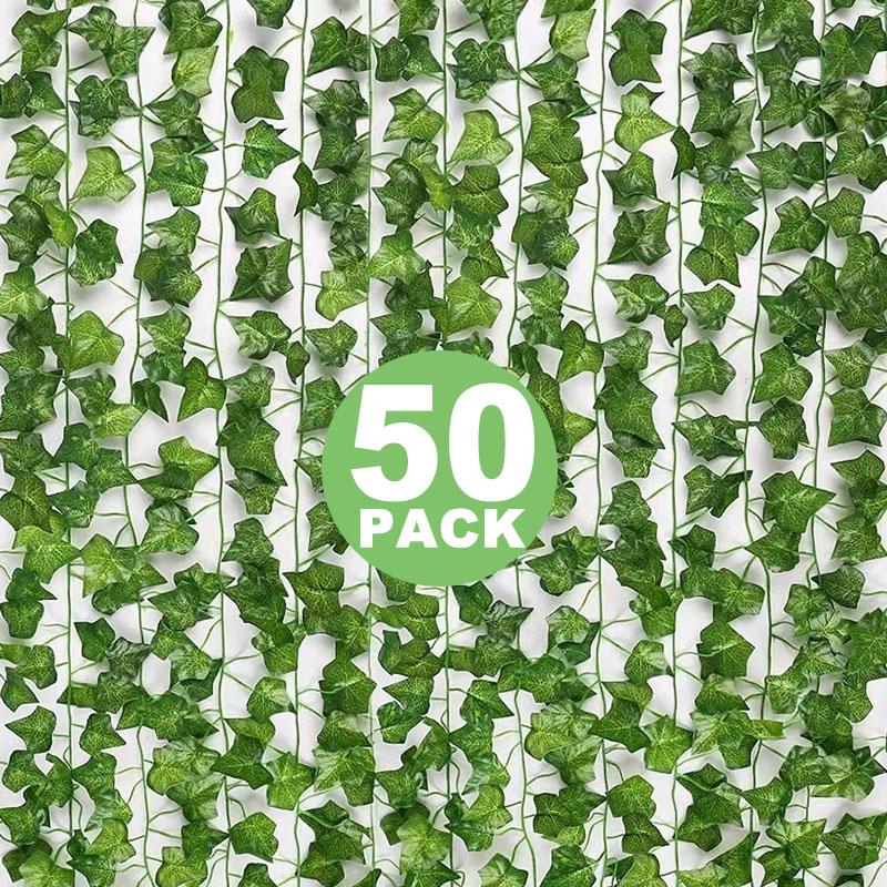 Artificial Green Ivy Leaf Rattan Creeper Leaves Vine Hanging Garland DIY Fake Flowers Plants for Garden Wedding Party Home Decor 5