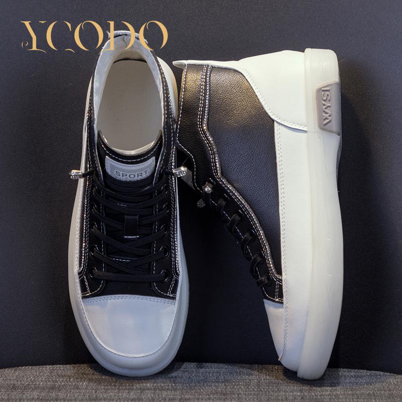 Lässige, flache, bequeme Stiefeletten aus Naturleder für Damen im Herbst und Winter