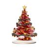 2D Flat Acrylic Christmas Color Gift Christmas Tree Home Living Room Holiday Desktop Decoration Assembly Props