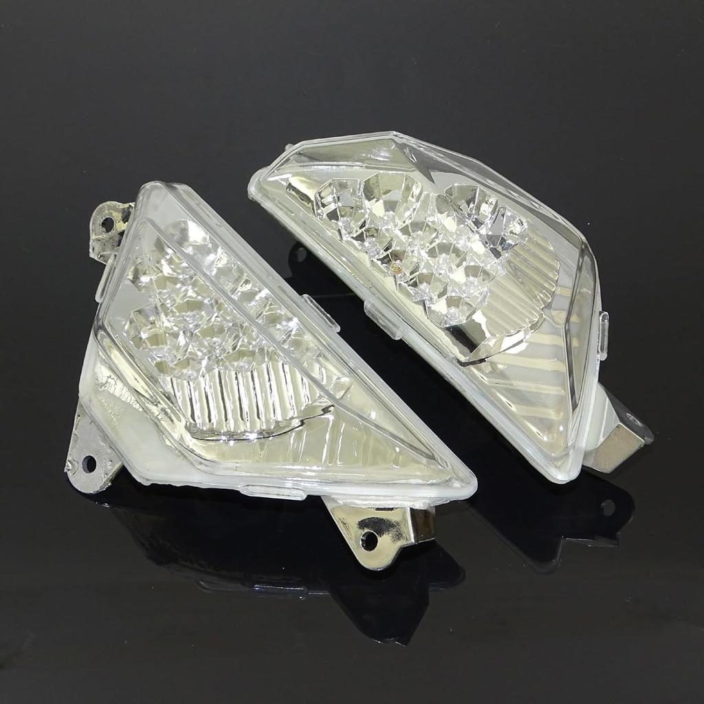 Motorcycle LED Front Blinker Indicator Turn Signals Light For KAWASAKI Ninja 250 300 EX300 2013-2018, Ninja 400 EX400 2018-2024, Ninja 650 EX650