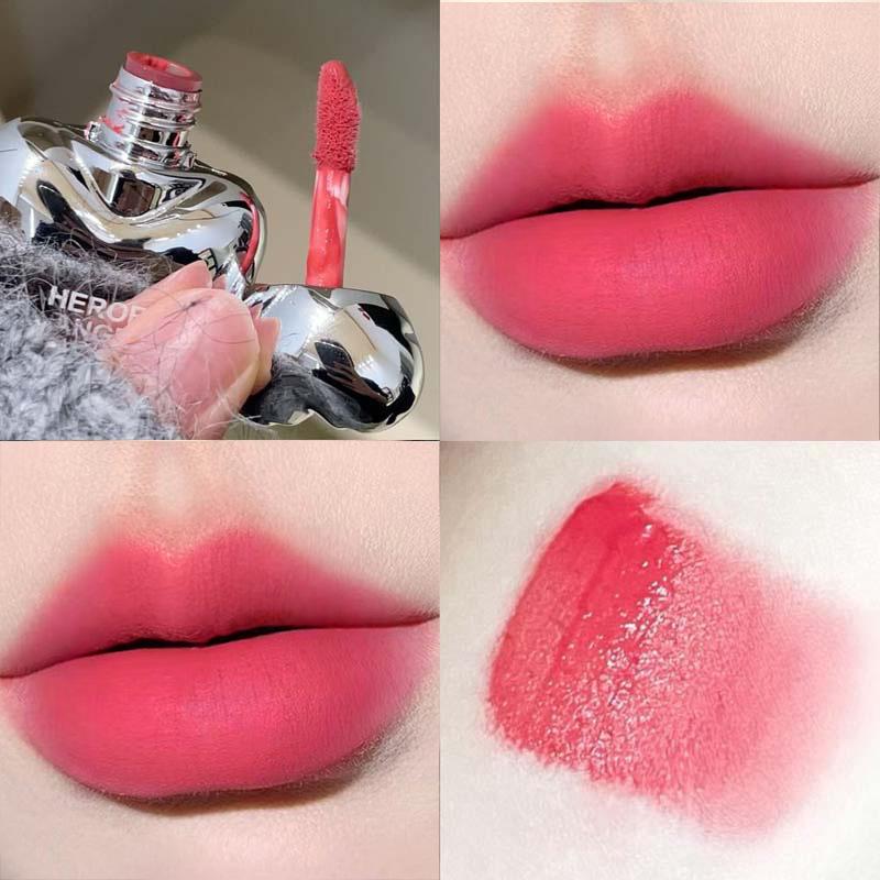 HERORANGE Fall/Winter Matte Lip Glaze: Smooth, Natural, Easy-Apply, Silk Finish for Bare Lips. 4