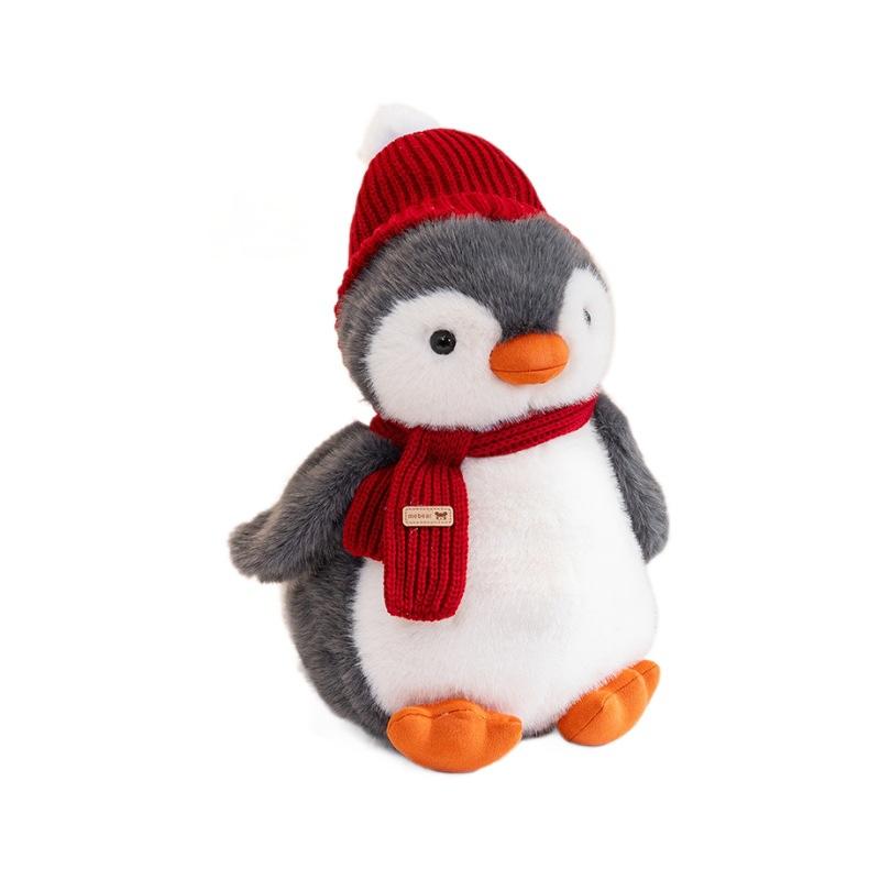 Xibao Penguin Cute Scarf Hat Winter Gift Doll Plush Toy 8-inch Clip Cute Doll