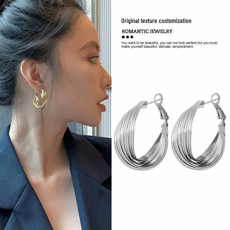 Elegant Butterfly Flower Stud Earrings - S925 Silver Needle, High-End and Versatile for Women