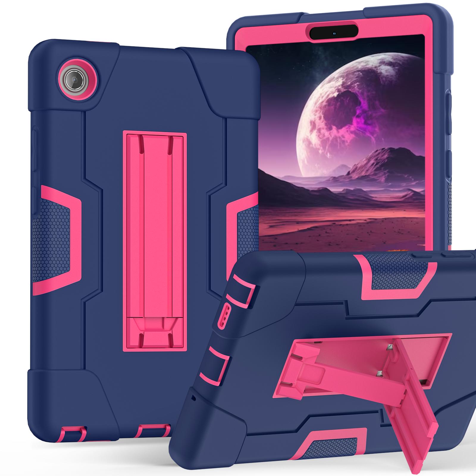 

Kickstand Tablet Case for Lenovo Tab One (K9) 2025 8.7inch Model TB305FU PC-Silicone 3-Layers Rugged Heavy Duty Cover Shockproof Tab One (K9) TB305FU