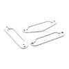 3Pcs Single Coil Pickup Surround Plate Mounting Ring Electric Guitar Accessories