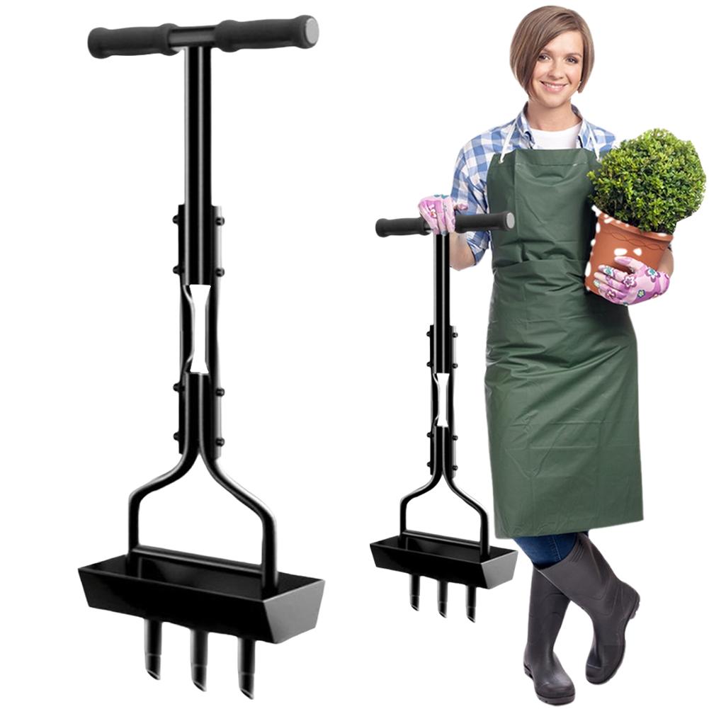 Manual Lawn Aerator Lawn Aerator Coring Tool T-shaped Handle Corer Plug Aerator Grass Aeration Gardening Tool for Lawn Yard Care
