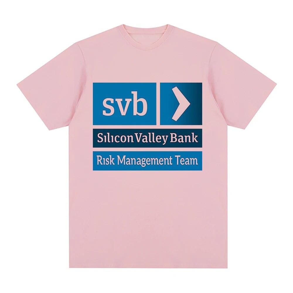 T-shirt Dipartimento Gestione del Rischio Silicon Valley Bank Unisex/Donna Estetica Harajuku Magliette Grafiche Unisex Oversize Sabbia Cotone