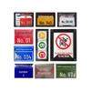 Customized Reflective Aluminum Number Plate for Power Poles with Safety Warning Signs