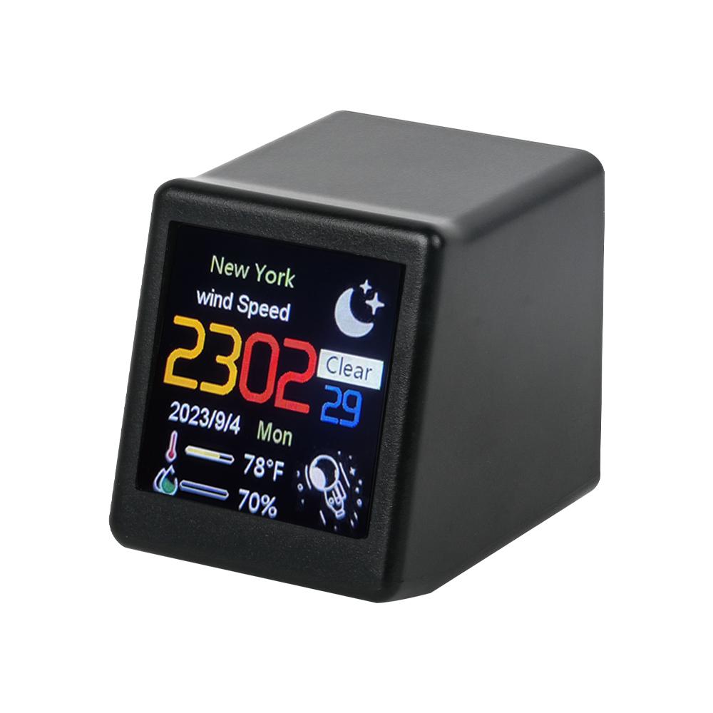 Smart Weather Clock with Electronic Photo Album WiFi Networking Animation Display Desktop Weather Station Automatic Update Ornament2