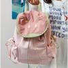 Trendy Dopamine Color Drawstring Backpack Large Capacity Fruit Shoulder Bag Korean Style School Bag Travel