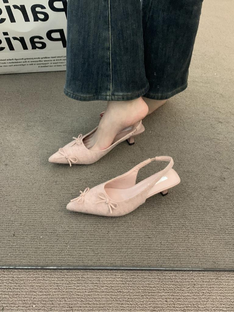 Fashion "Step Into Spring: Chic Bow - Adorned Slingback Kitten Heels & Denim Trends"