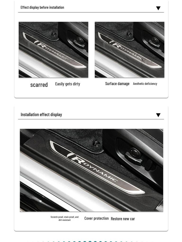 Jaguar XEL, XFL, F-PACE, I-PACE Sill Protector TPU Film