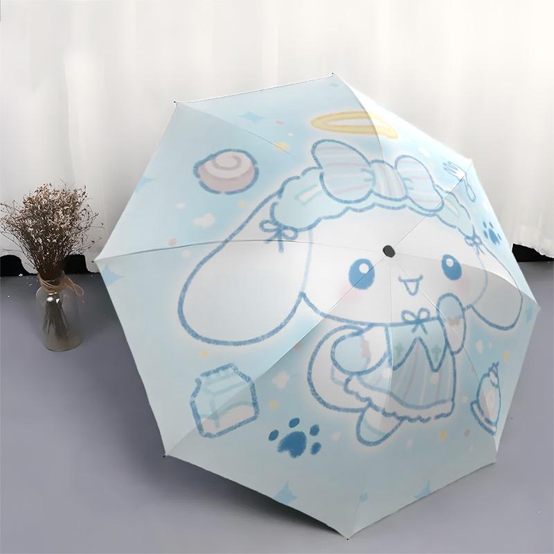 1pc My Melody Angelic Outdoor Umbrella - Automatic Opening/Closing, Foldable Design, Iron Frame, Festival Gift for Fans, Travelers, Everyday Use.Q082
