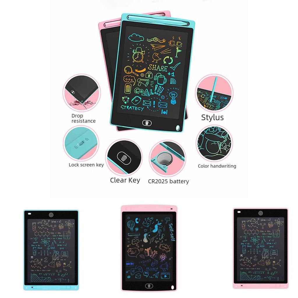 8.5 Inch Colorful Lcd Writing Tablet For Kids With Lightweight Design And Fun Colors