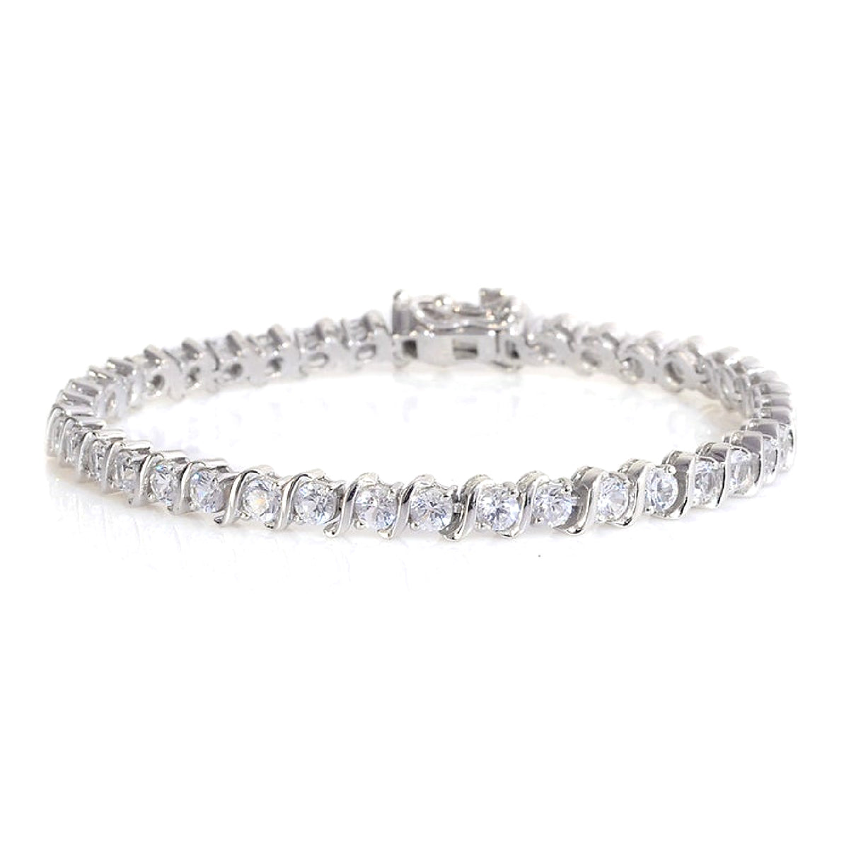 

White CZ Tennis Bracelet - 925 Sterling Silver