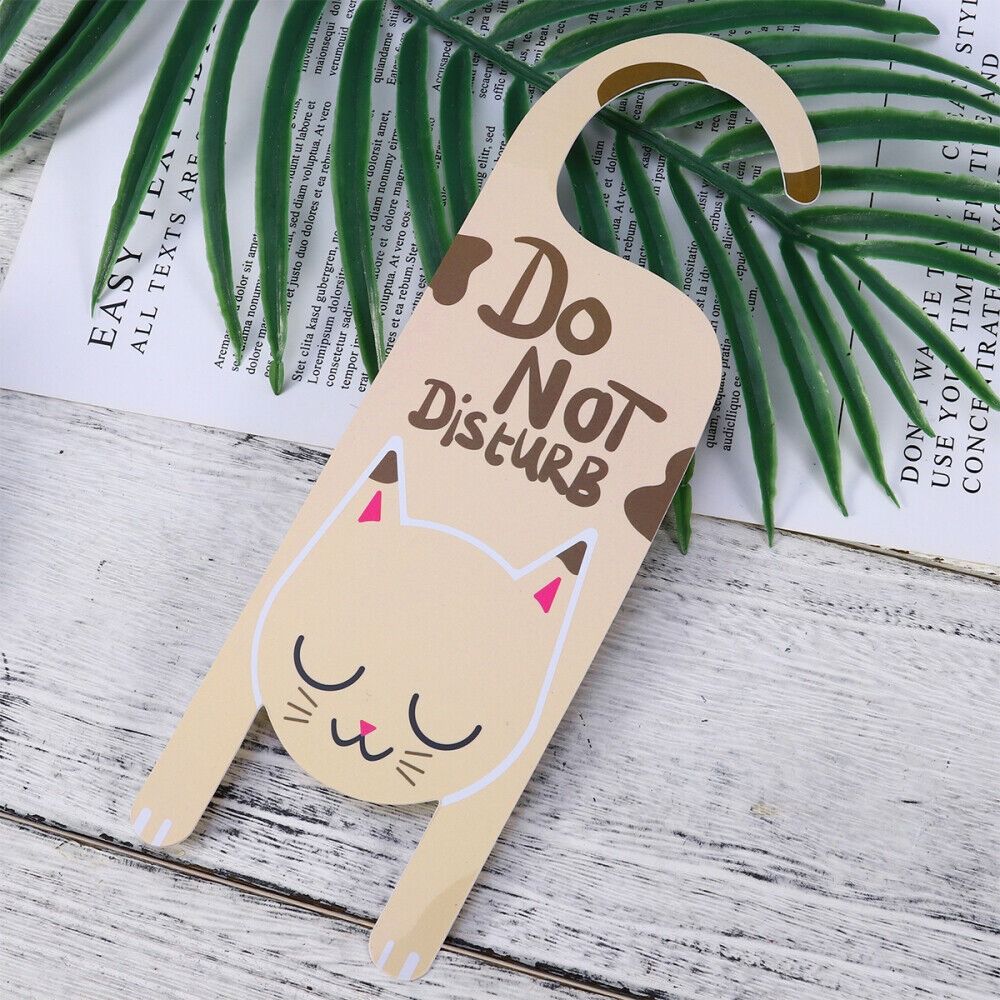 Home Do Not Disturb Door Sign PVC Hanging Sign Door Decoration Tags Door Pendant Hotel