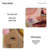 Cute Cheese Mini Electric Desktop Fan: Summer Office & Dorm Stand Charger