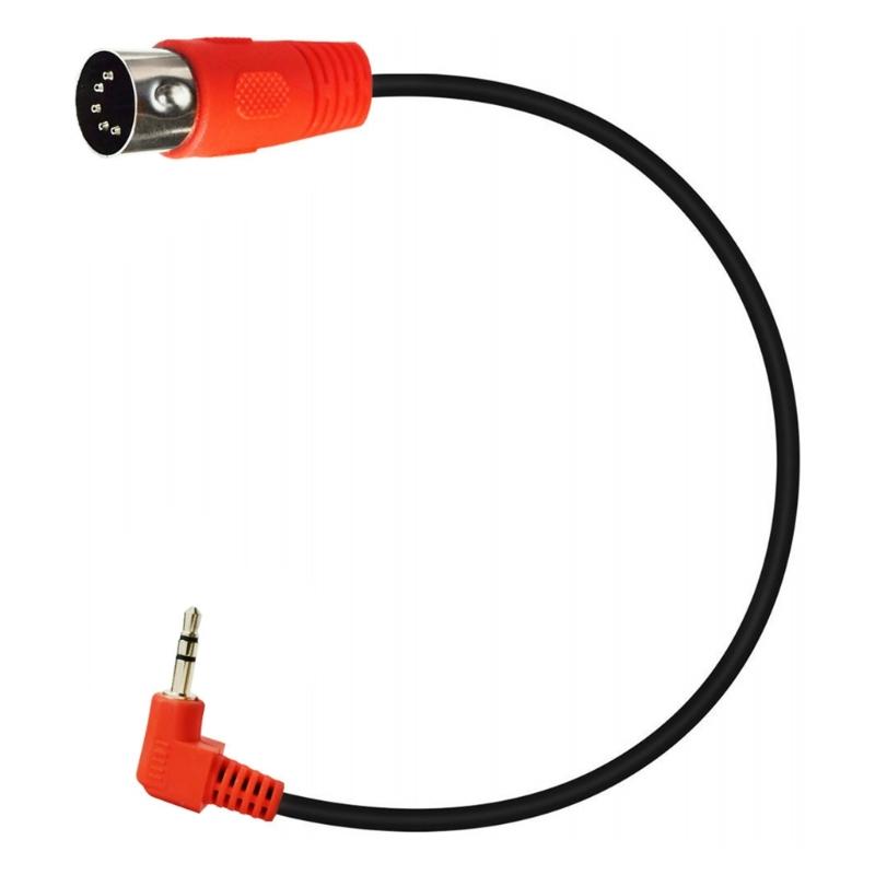 

3.5mm 90 Bend Sound Plug to Large Din 5Pin Adapter Cable Cord for Computer Sound Output Din 5p Male Connector Wire Line