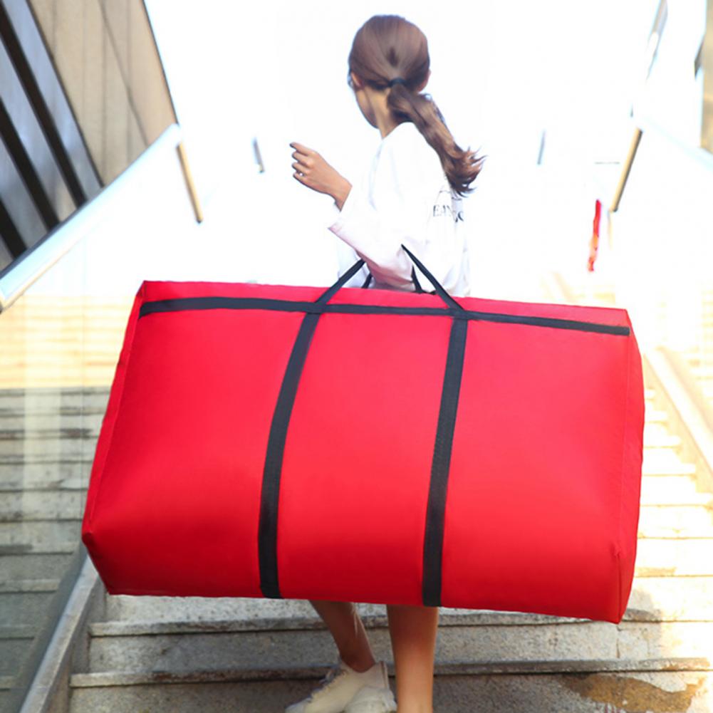 Portable Storage Bag Waterproof Oxford Cloth Large Capacity Tear-resistant Storage Bag Travel Storage Tote