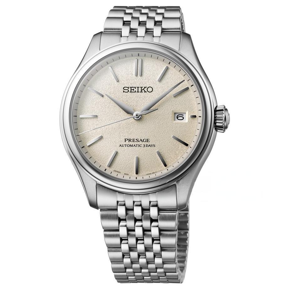 SEIKO PRESAGE Automatic Mechanical Movement Stainless Steel Strap Watch 40.2mm Men s Watches SPB463J1 White Dial