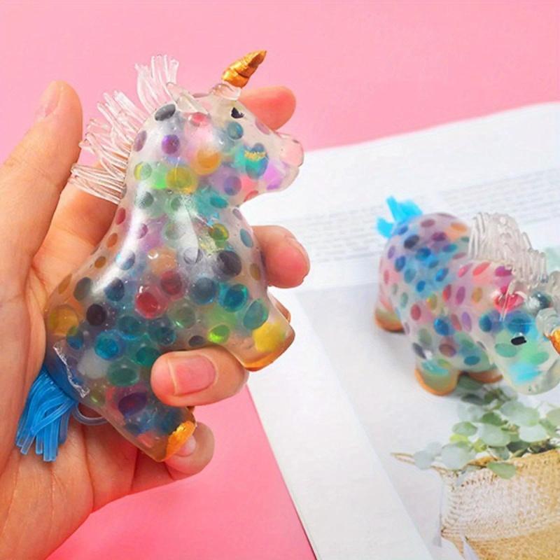 Hračka Stress Unicorn Balls Léčí vaši náladu Jednorožec Mačkací hračka Zmírnění stresu a úzkosti Jednorožec Fidget míček Živé vícebarevné gelové kuličky