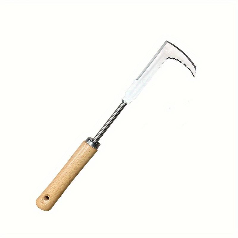 1pc Durable Stainless Steel Manual Weeder Tool with Gears - Perfect for Efficient Road Maintenance & Weeding, 30.0cm Handle, Ideal for Cracks