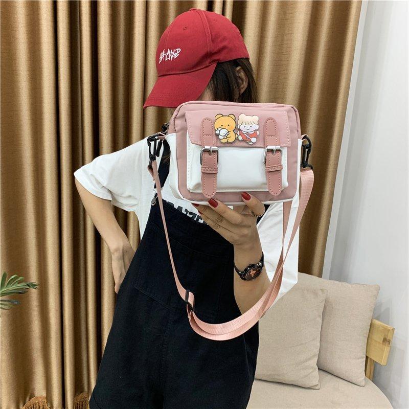 

Женские сумки, новые сумки через плечо, модные и милые сумки-мессенджеры. розовый