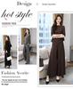 Elegant Wide-Leg Pants and Blazer Set - Slimming and Stylish for Mature Women In Spring and Autumn