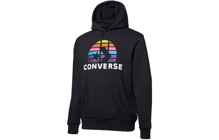 Converse Sweatshirts Men's Black Hooded Moderate Regular 10018993-A01