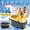 220V 12V 45L Car Fridge Portable Refrigerator 45L Mini Fridge Auto Fridge Freezer RV Van Truck Travel Cooler Heater Home Use