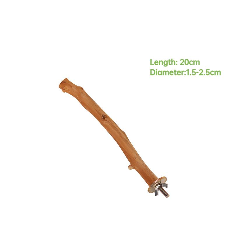 Natural Parrot Stand Tree Stick Birds Perch Paw Grinding Fork Parakeet Climbing Bird Standing Branches Toys Birdcage Accessories