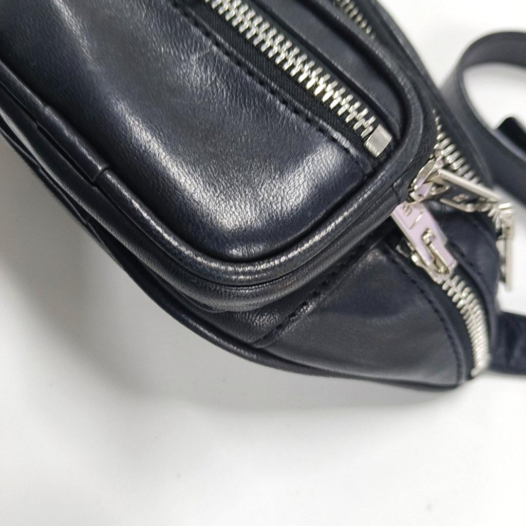 [Gebraucht] Schwarze Lammleder Mini-Hüfttasche - Sehr Gut #6OZCZM