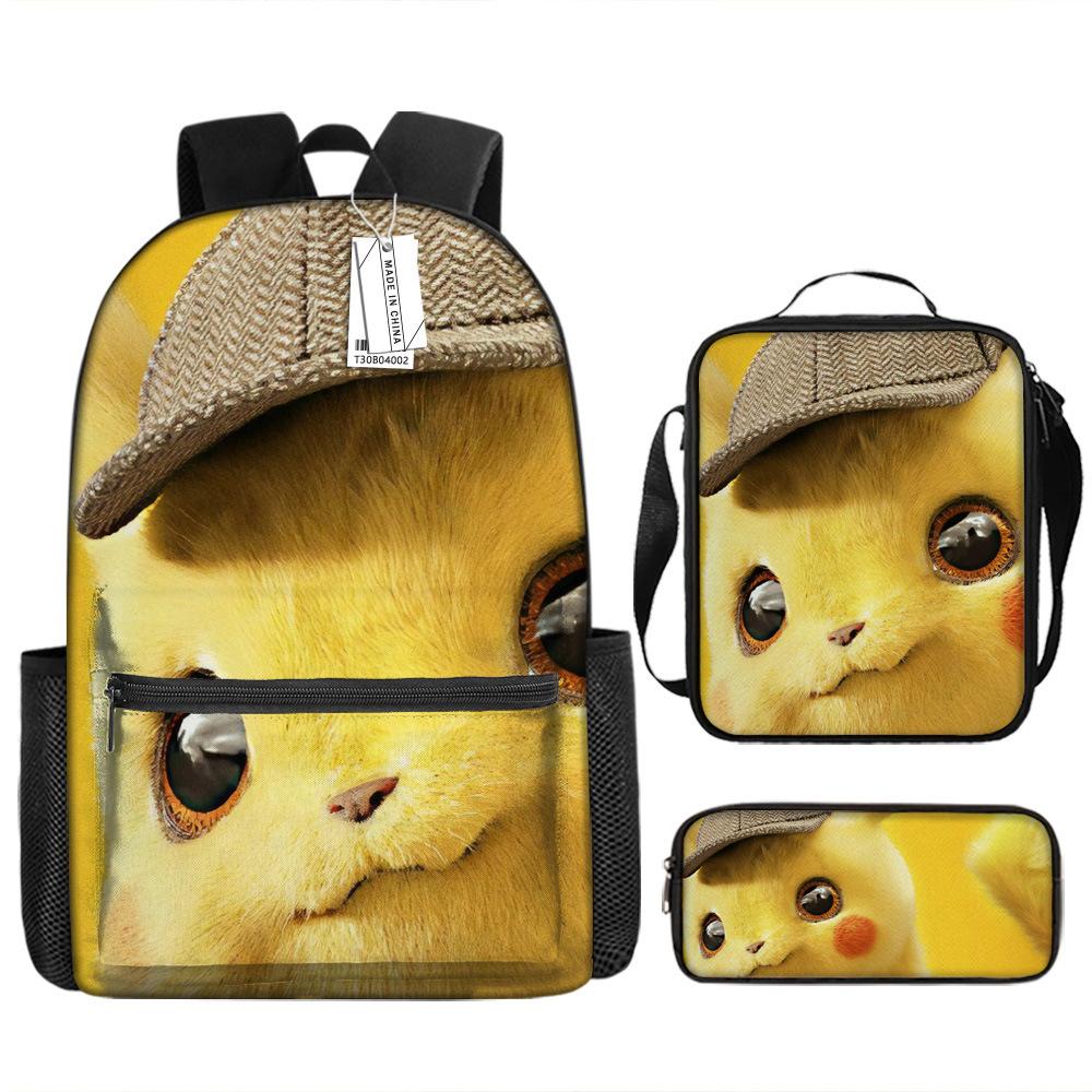 School Season Student Schoolbag Pokémon Pokémon Backpack Cartoon Satchel Pencil Case